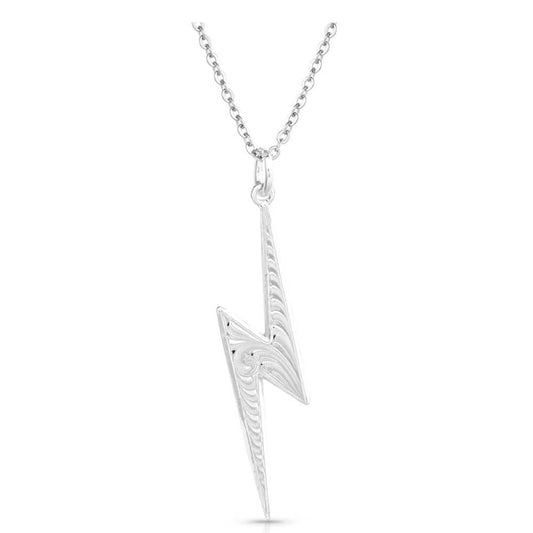 Lightning Strike Silver Artistry Necklace