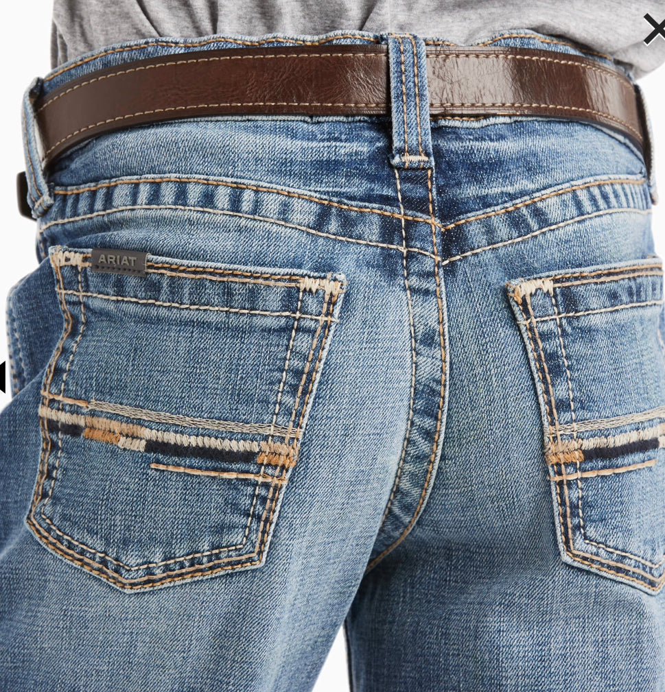 Ariat Boys B4 Relaxed Stretch Longspur Fashion Boot Cut (6856)