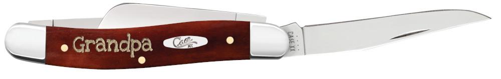 Case Chestnut Bone Smooth Embellished Medium Stockman in Gift Tin