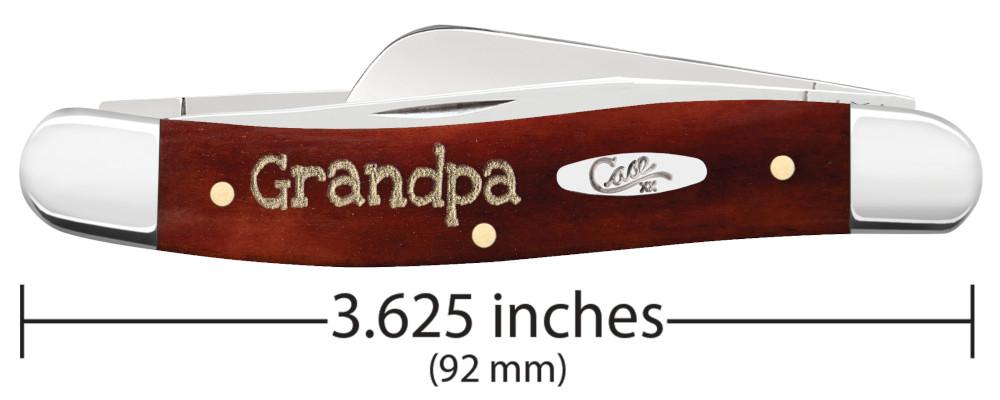 Case Chestnut Bone Smooth Embellished Medium Stockman in Gift Tin