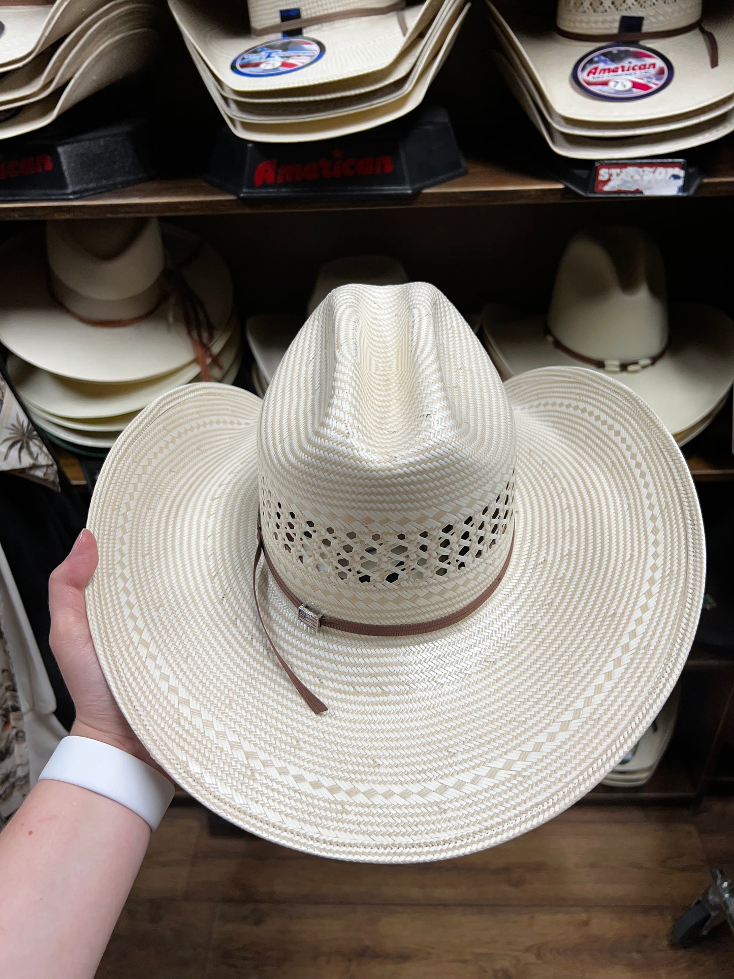 American 2C Whiskey Straw Hat (7700)