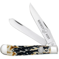 Whiskey Bent Carved Burnt Bone Trapper