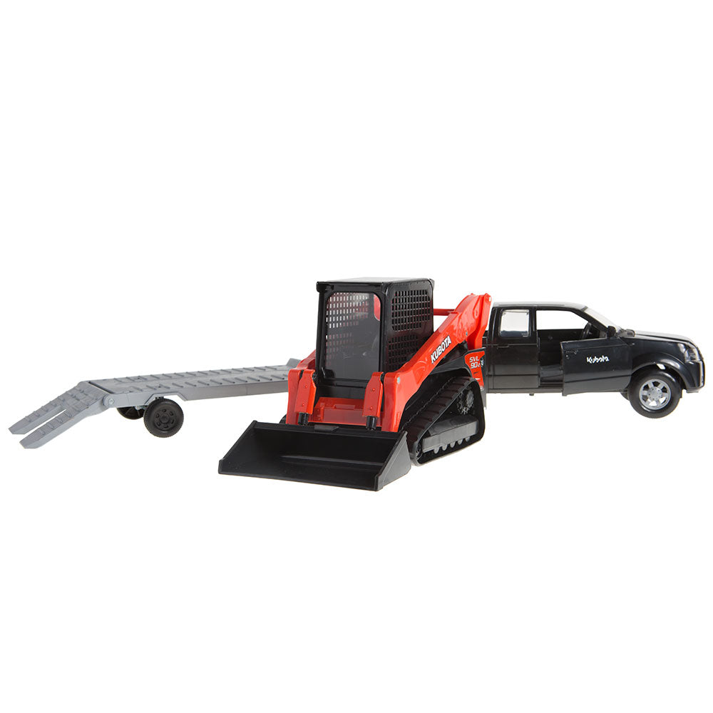 MF WESTERN KUBOTA TRACK LOADER WITH TRUCK & TRAILER