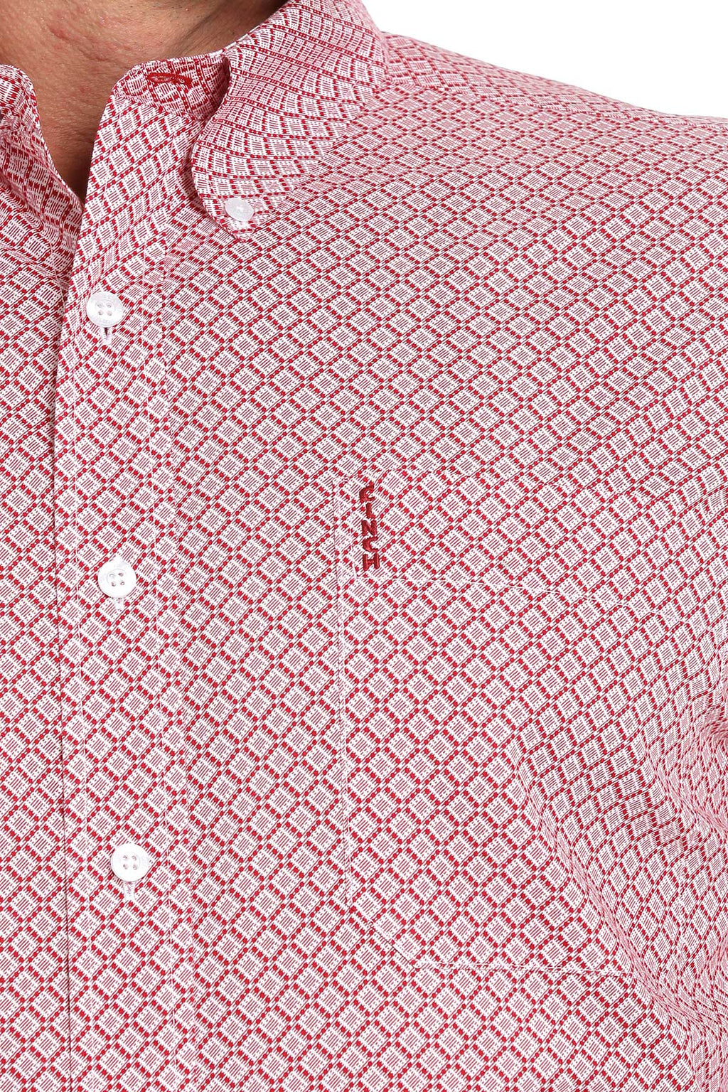 Cinch Modern Fit Red Patterned Shirt (7023)