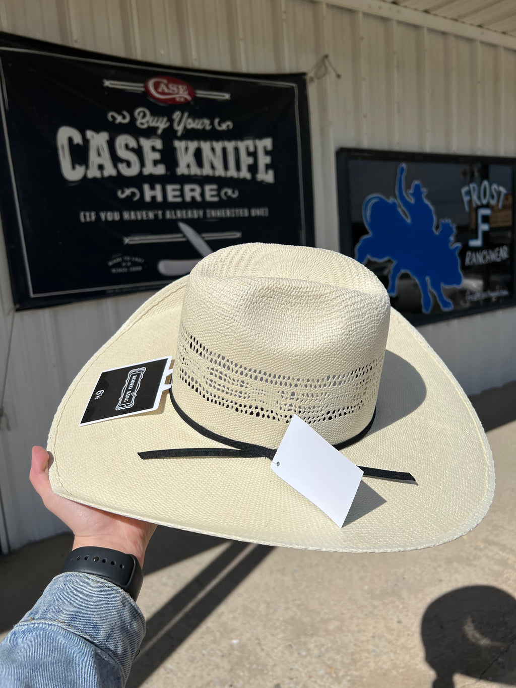 Rodeo King Quenten Heavy Duty Bangora Natural Straw Hat