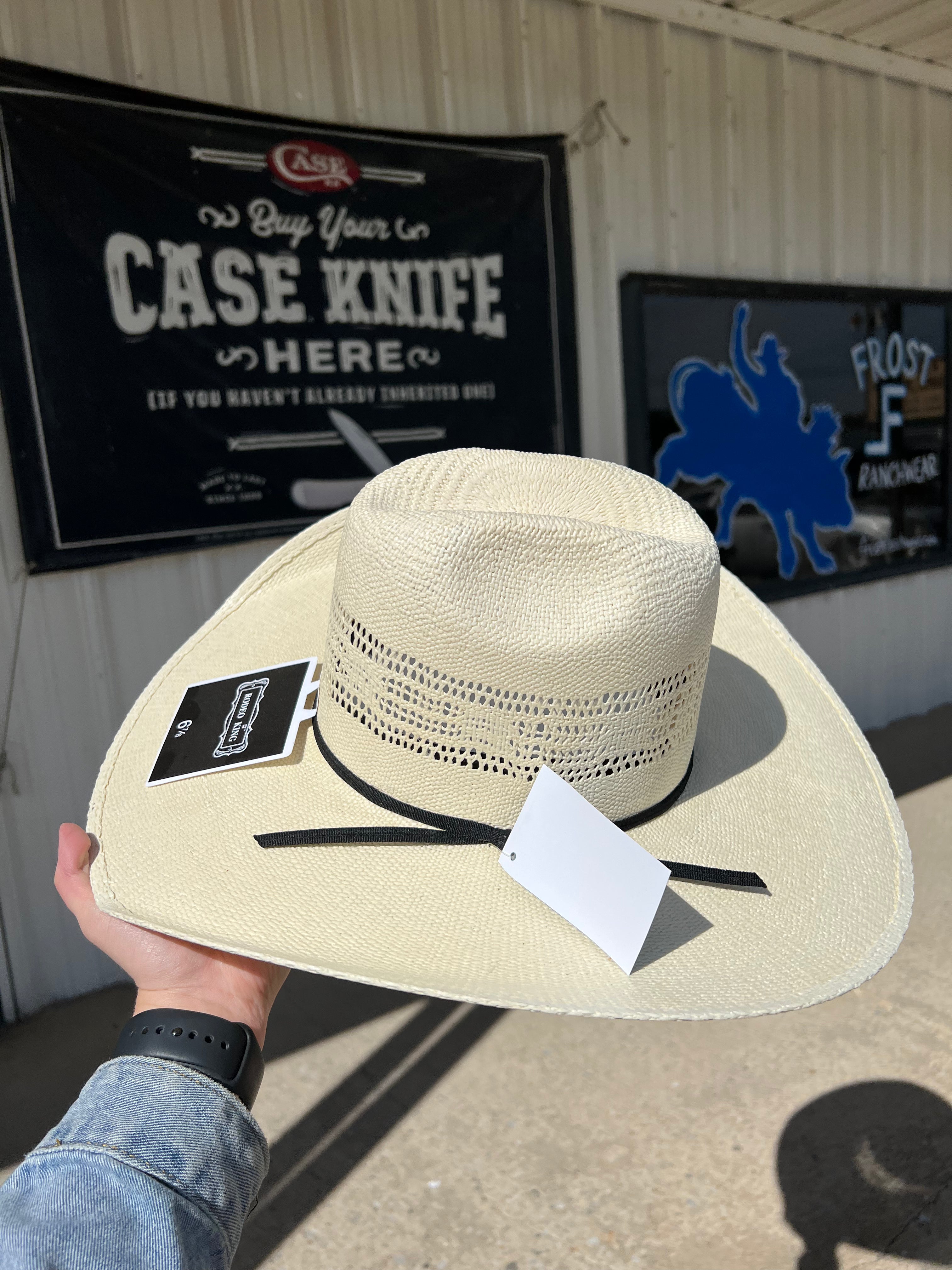 Rodeo King Quenten Heavy Duty Bangora Natural Straw Hat