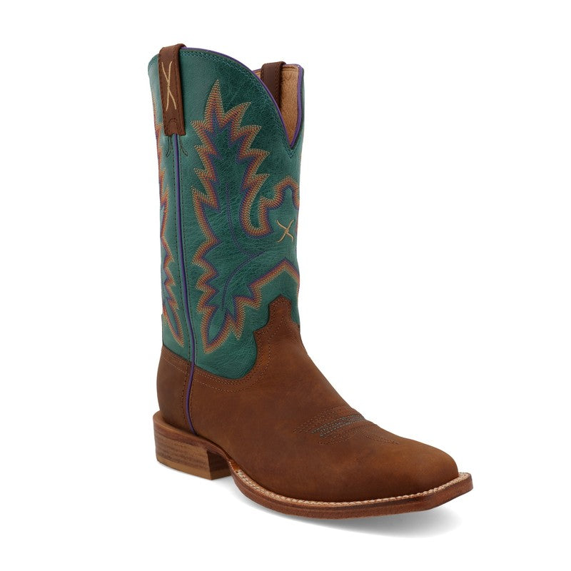 Twisted X 11" Tech X Boot - Cinnamon & Turquoise (WXTL001)