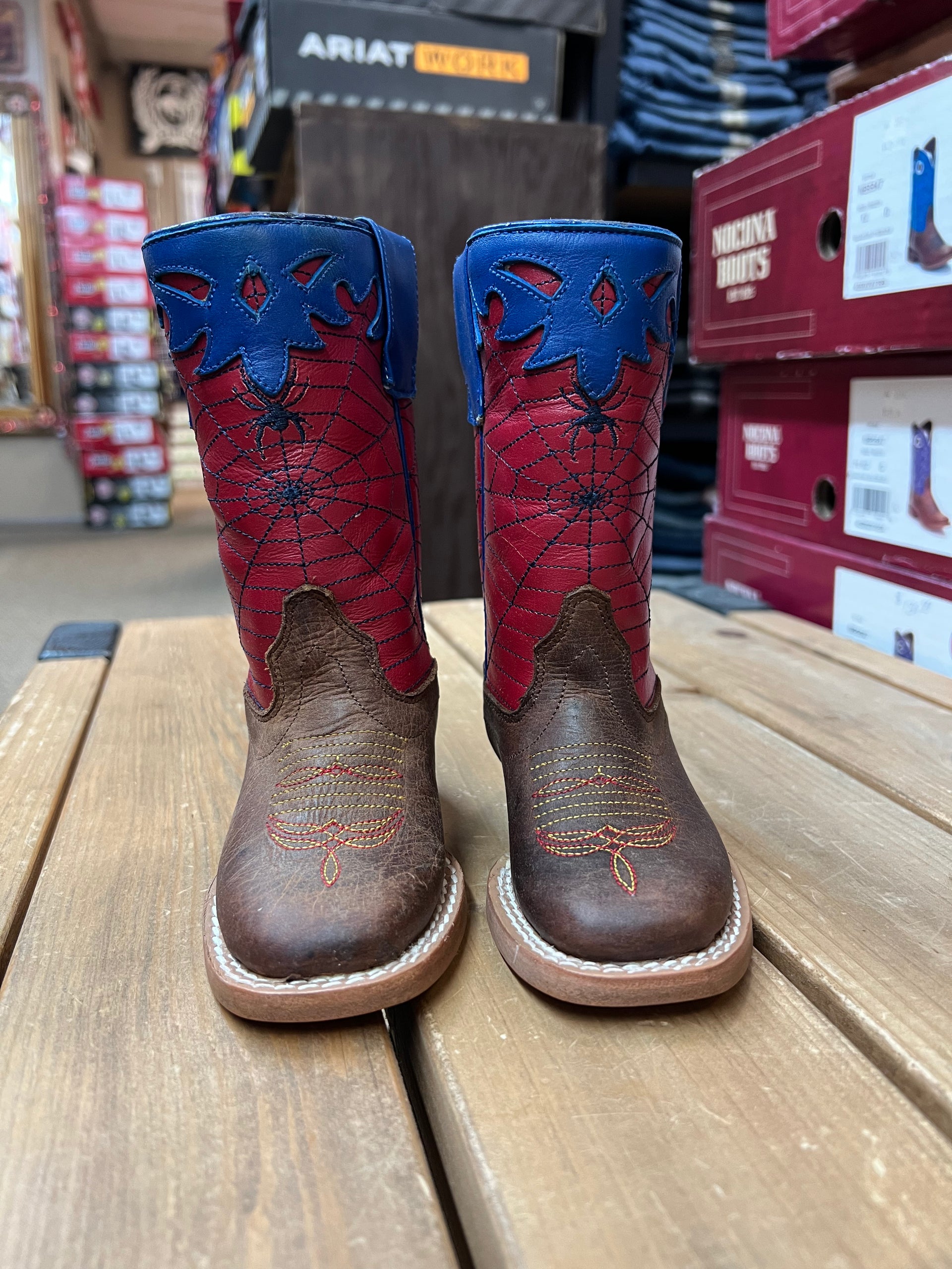 Olathe Kids Red Spider Tall Top Boots (Ok42) – Frost Ranch Wear