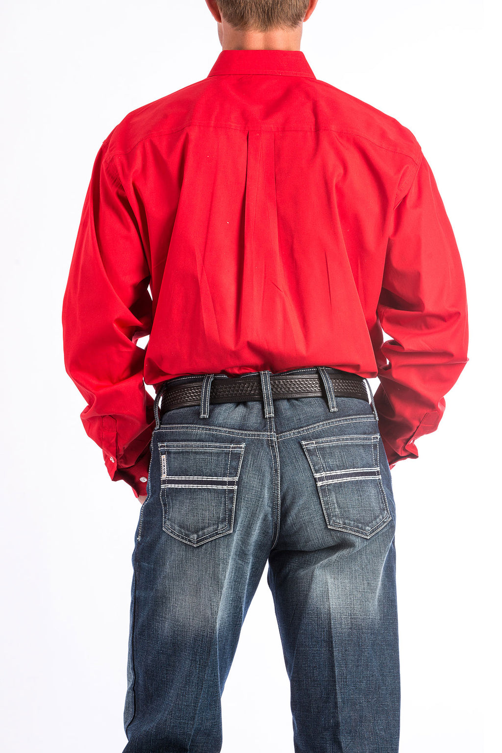 Cinch Men’s Solid Red Shirt