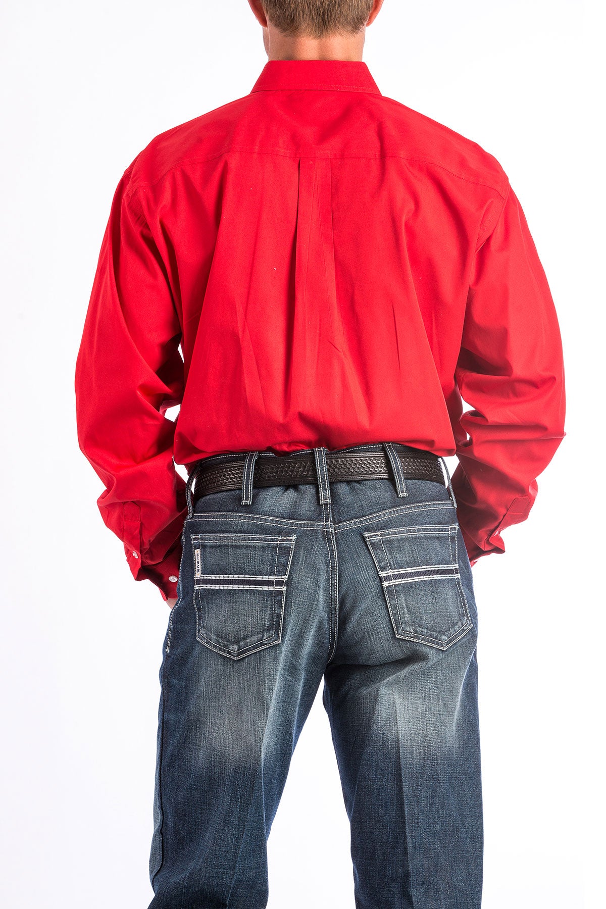 Cinch Men’s Solid Red Shirt