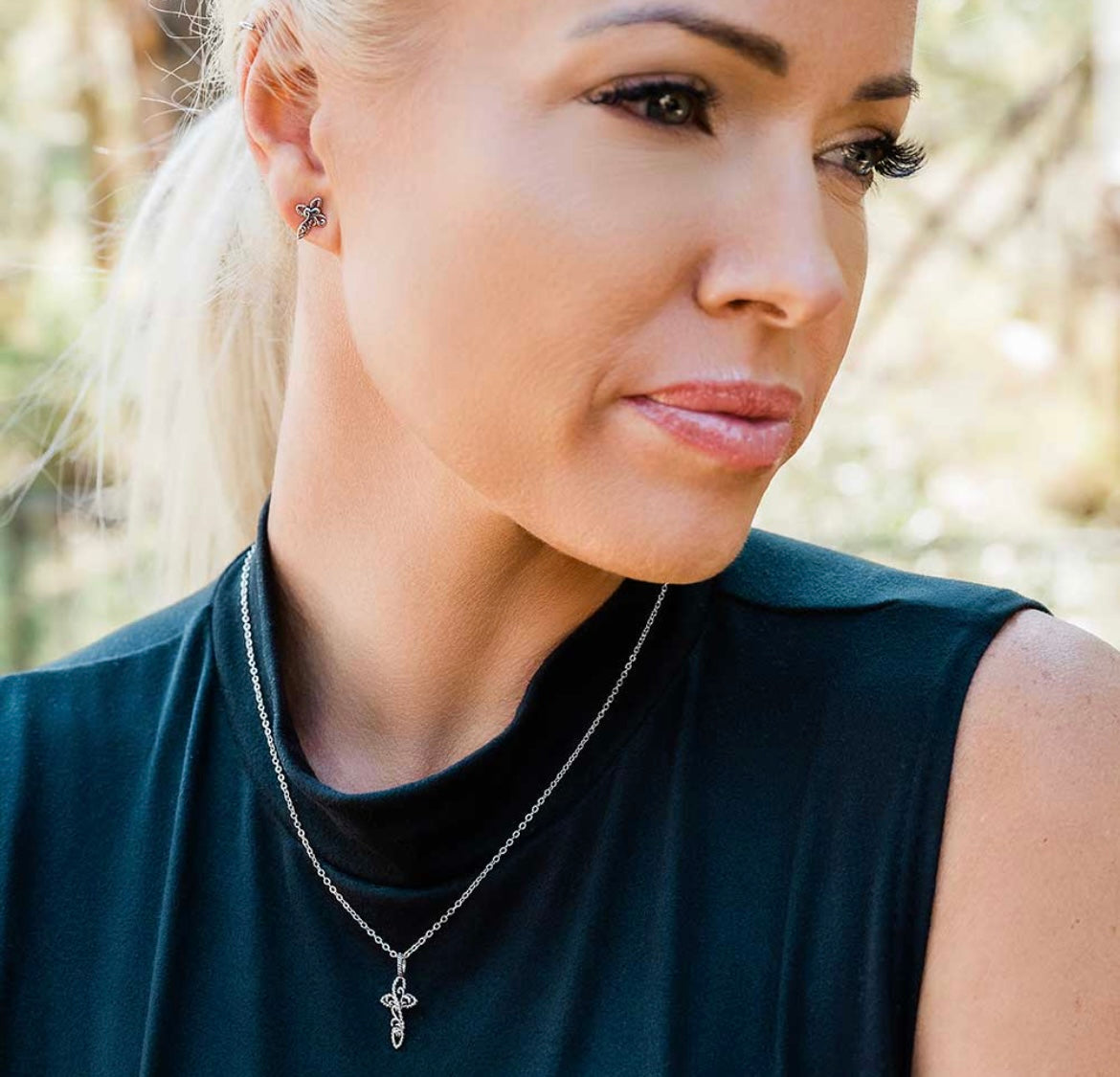 Hold Steady Faith Cross Jewelry Set