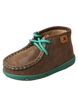 Load image into Gallery viewer, Twisted X Infant Chukka Driving Moc Bomber/Turquoise
