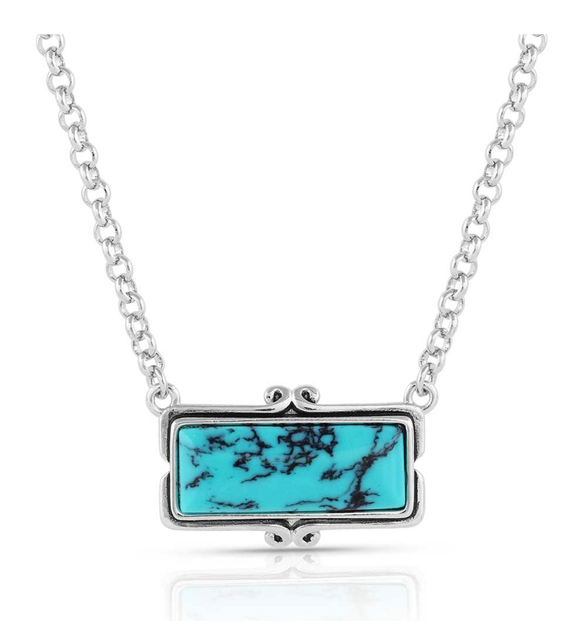Looking Glass Turquoise Necklace