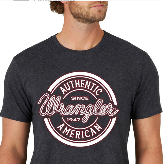 Wrangler® T-Shirt - Caviar Heather (9266)