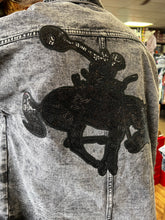 Load image into Gallery viewer, Black Sequin Bronc Boyfriend Jacket
