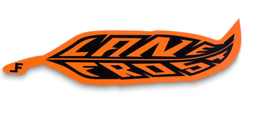 Lane Frost FEATHER STICKER-ORANGE