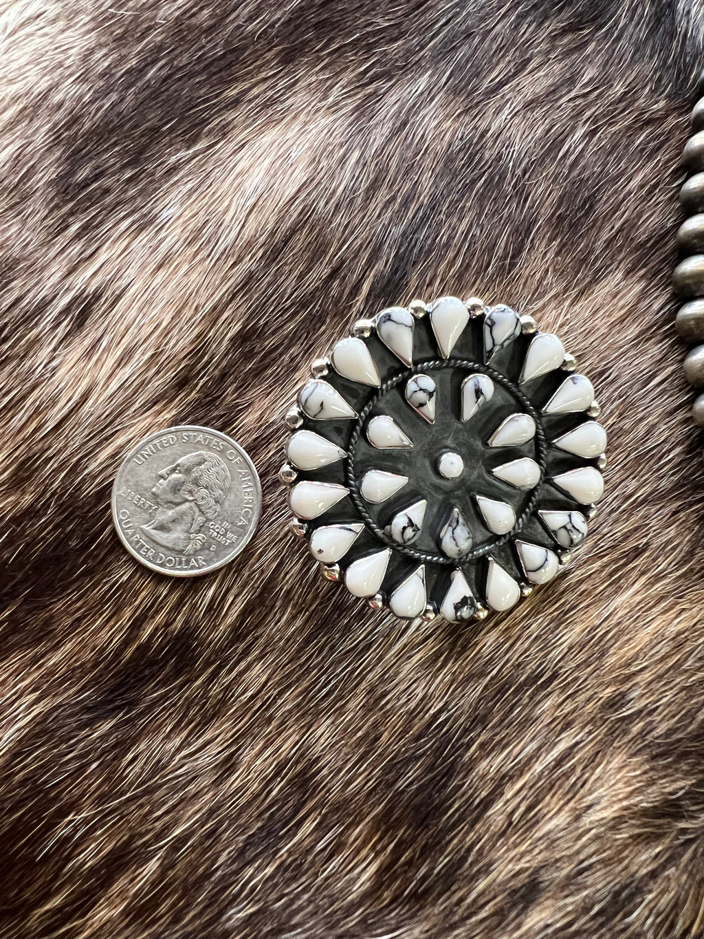 Howlite Cluster Earrings