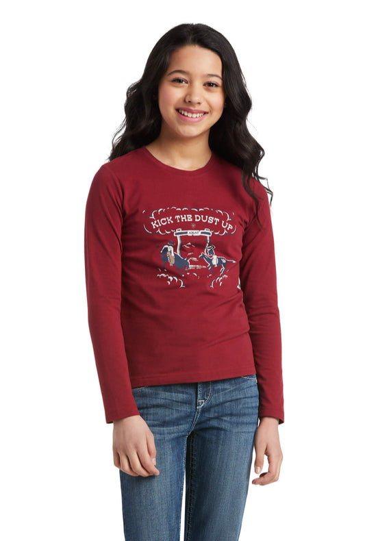 Girls Ariat REAL Kick the Dust Up T-Shirt (8069)