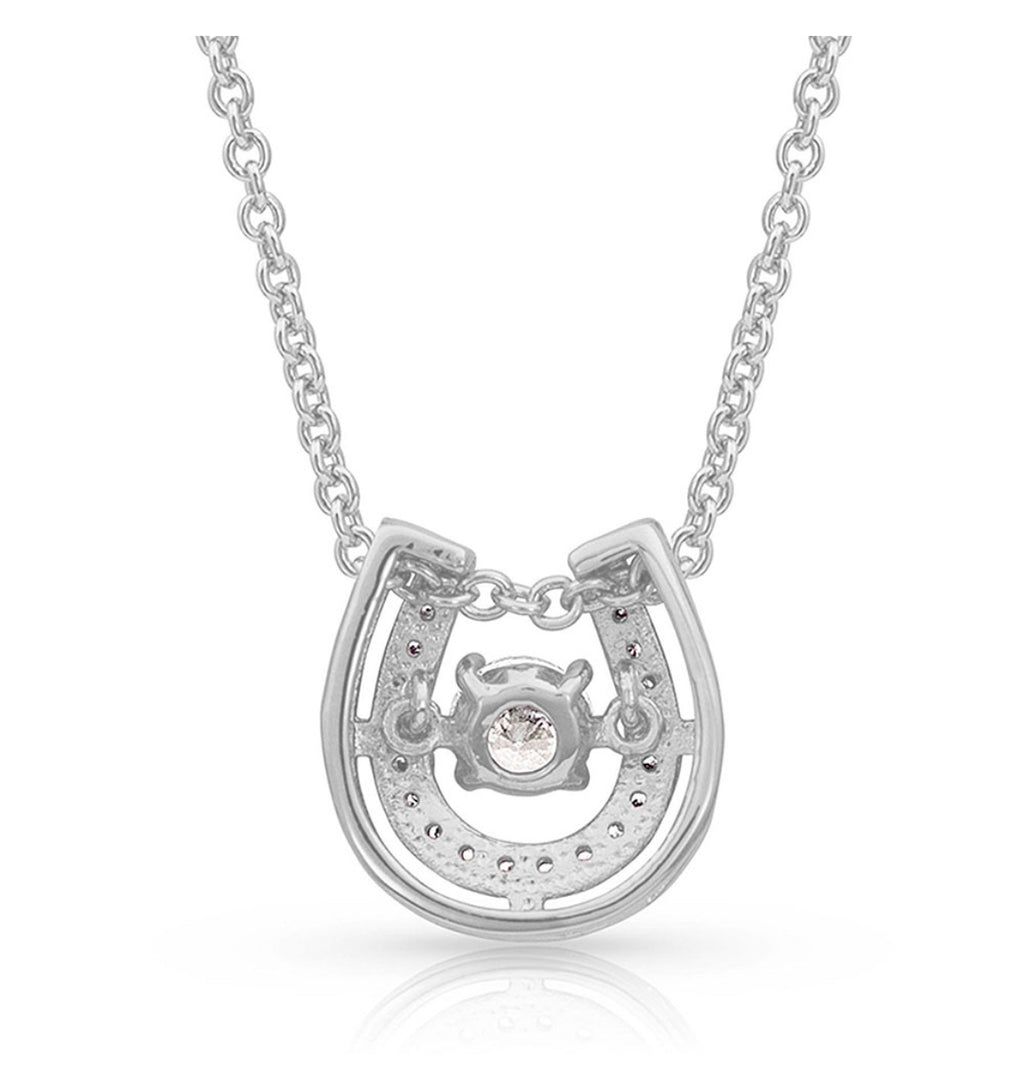 Montana Silversmiths Dancing Horseshoe Necklace