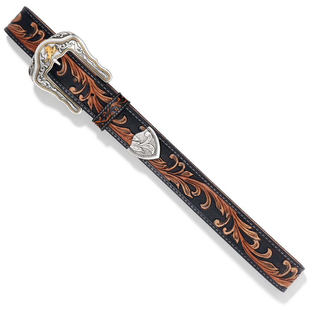 TONY LAMA WESTERLY RIDE BROWN - ACCESSORIES BELT MEN - C41519