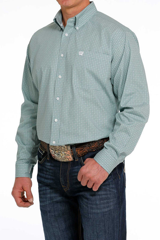 Cinch Men’s Blue Patterned Shirt (5469)