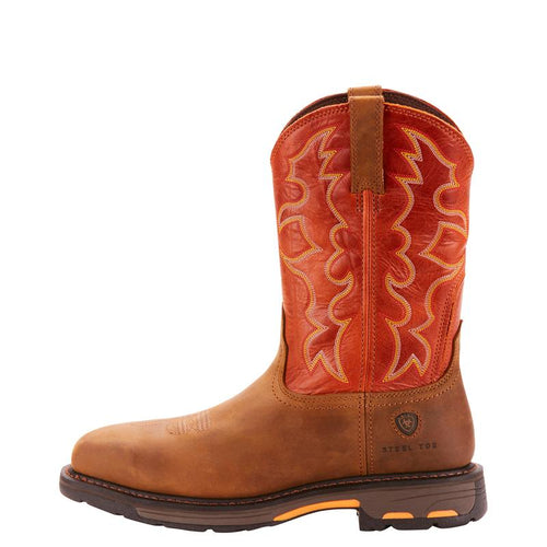 Ariat Men’s WorkHog Wide Square Toe Steel Toe Work Boot (6961)