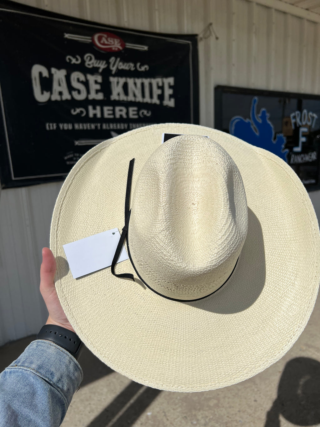 Rodeo King Quenten Heavy Duty Bangora Natural Straw Hat