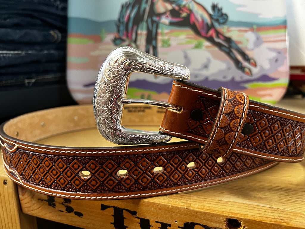 Tony Lama Silver Valley Belt (C42844)