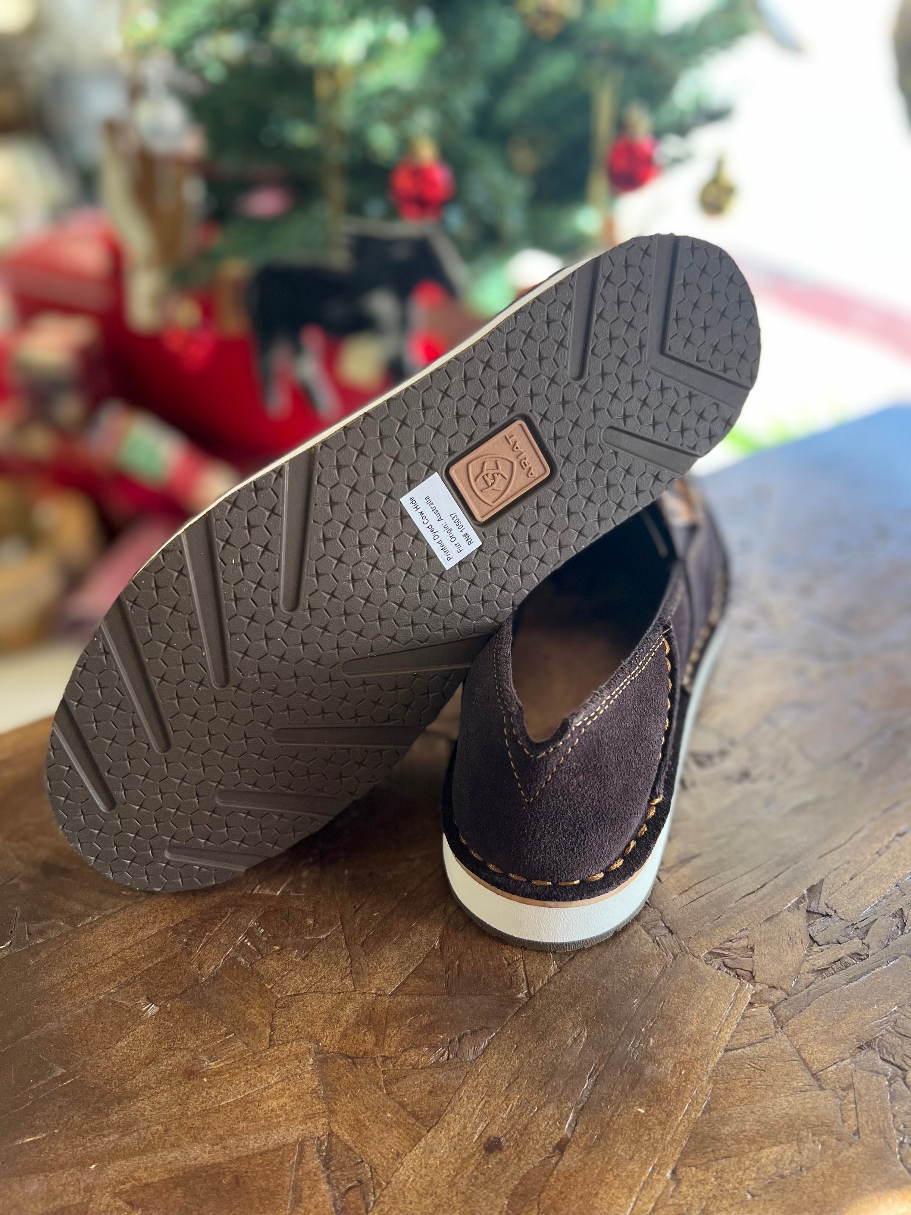 Ariat Women’s Chocolate Suede/ Leopard Hair on Cruiser