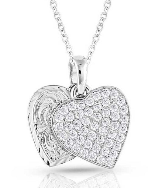 Country Charm Crystal Love Necklace (NC5163)