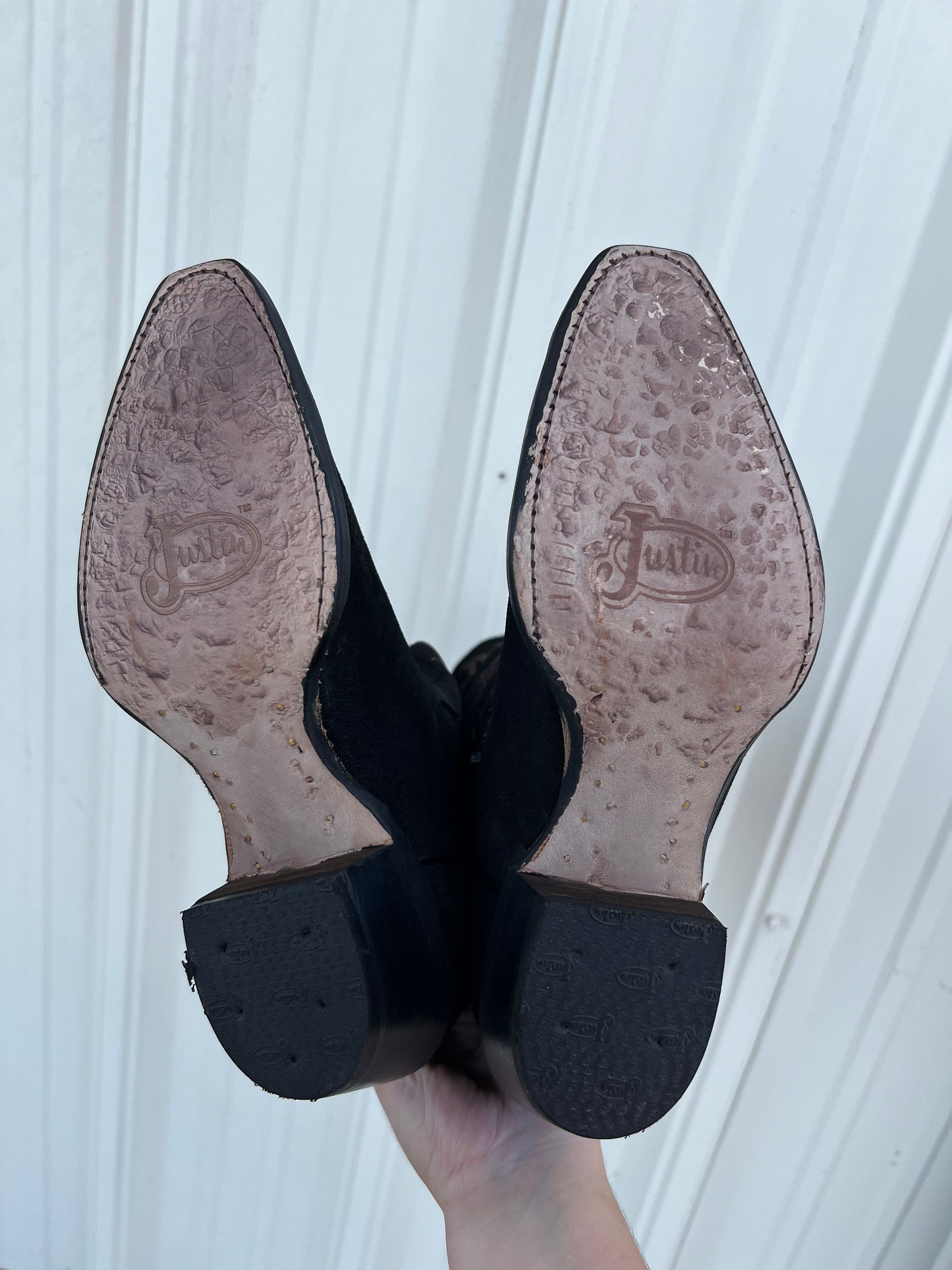 Women’s Justin Clara Black Suede Boots