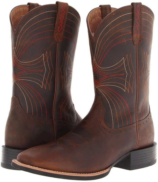 Ariat Men's Sport Wide Square Toe Western Boots (0963)