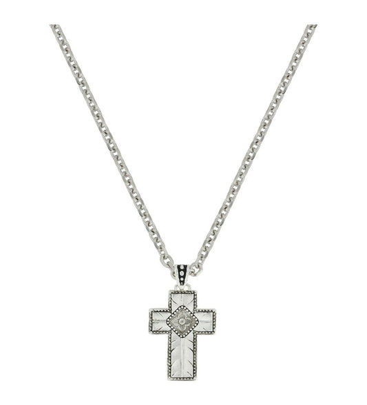 Montana Silversmiths Feathered Cross Necklace