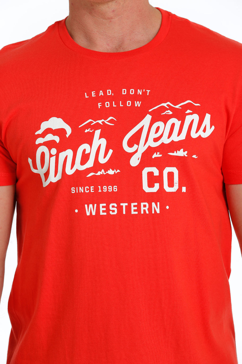 Cinch Men’s Red Logo Tee