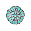 Turquoise Cluster Dessert Plates (Set of 8)