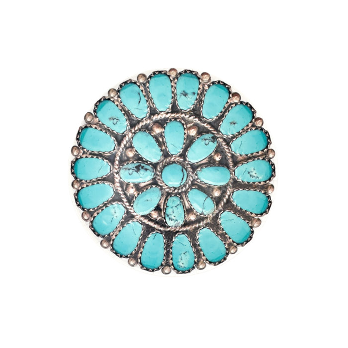 Turquoise Cluster Dessert Plates (Set of 8)