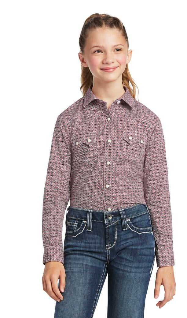Girls Ariat REAL Modern Mosiac Shirt (8068)