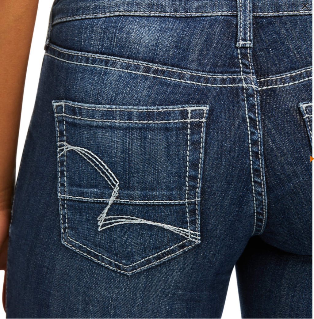 Ariat Trouser Mid Rise Melanie Wide Leg Jean (7690)