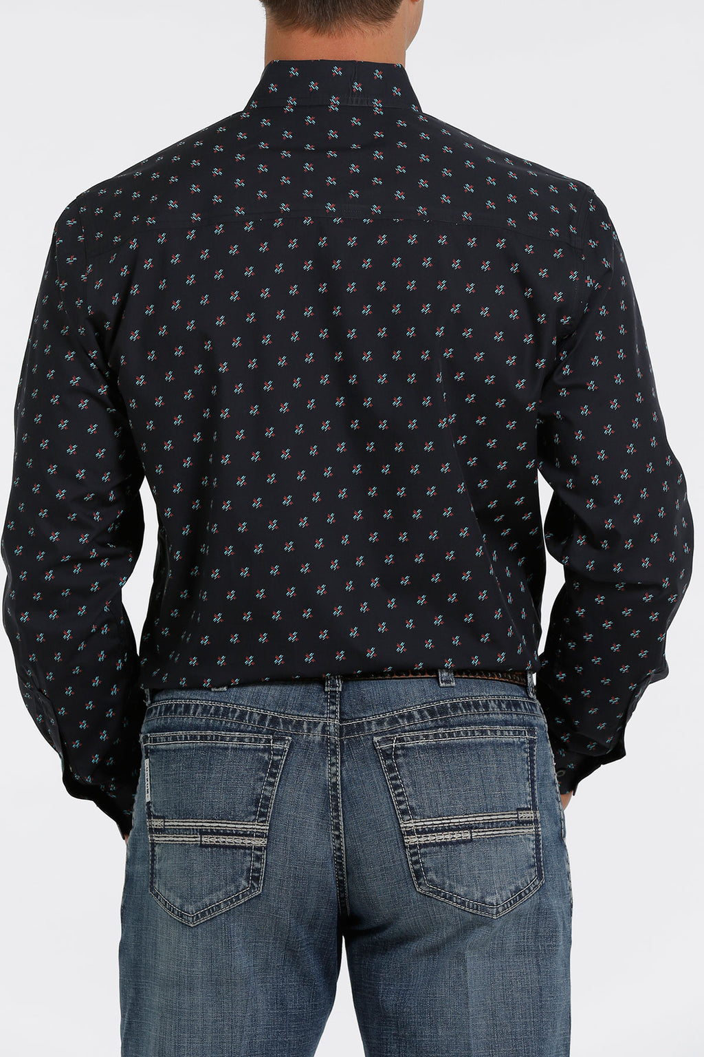 Cinch MEN'S MODERN FIT BUTTON-DOWN WESTERN SHIRT - NAVY