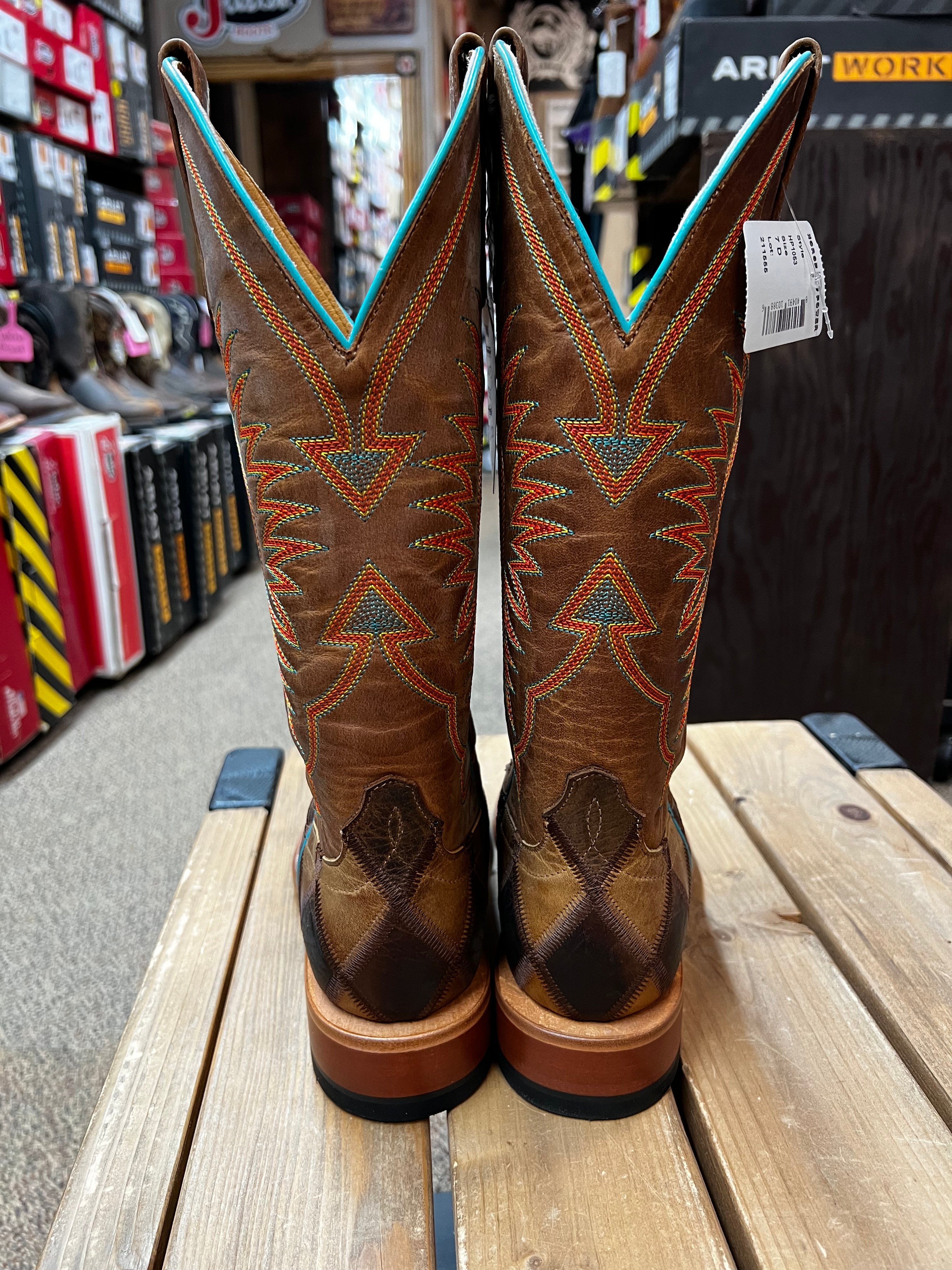 Horsepower Crazy Train Patchwork Boot (HP1053)