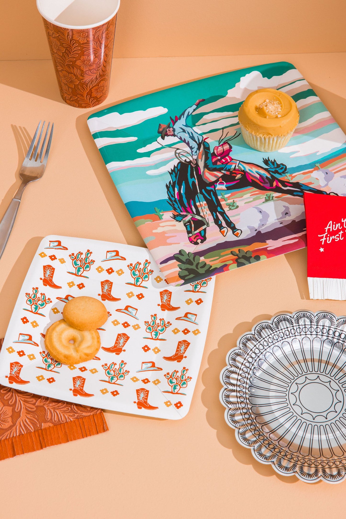 The Cowboy Dessert Plates