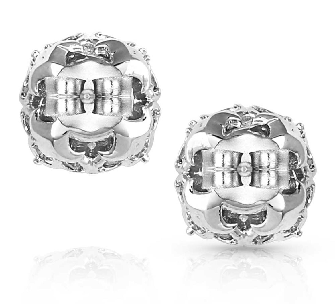 On the Edge Crystal Post Earrings