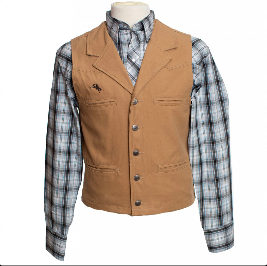 Wyoming Traders Bronco Canvas Tan Vest