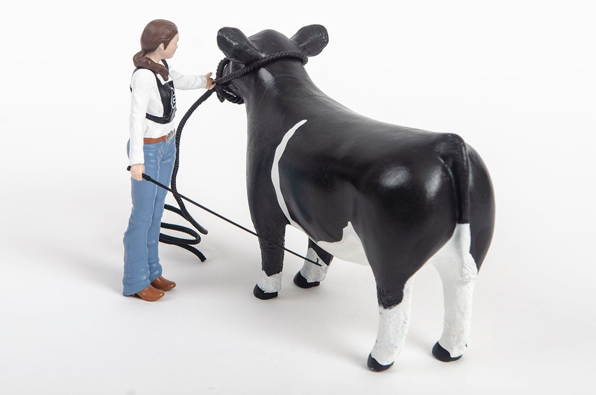 Cattle Showmen Kit: Girl Figurine and Rope Halter