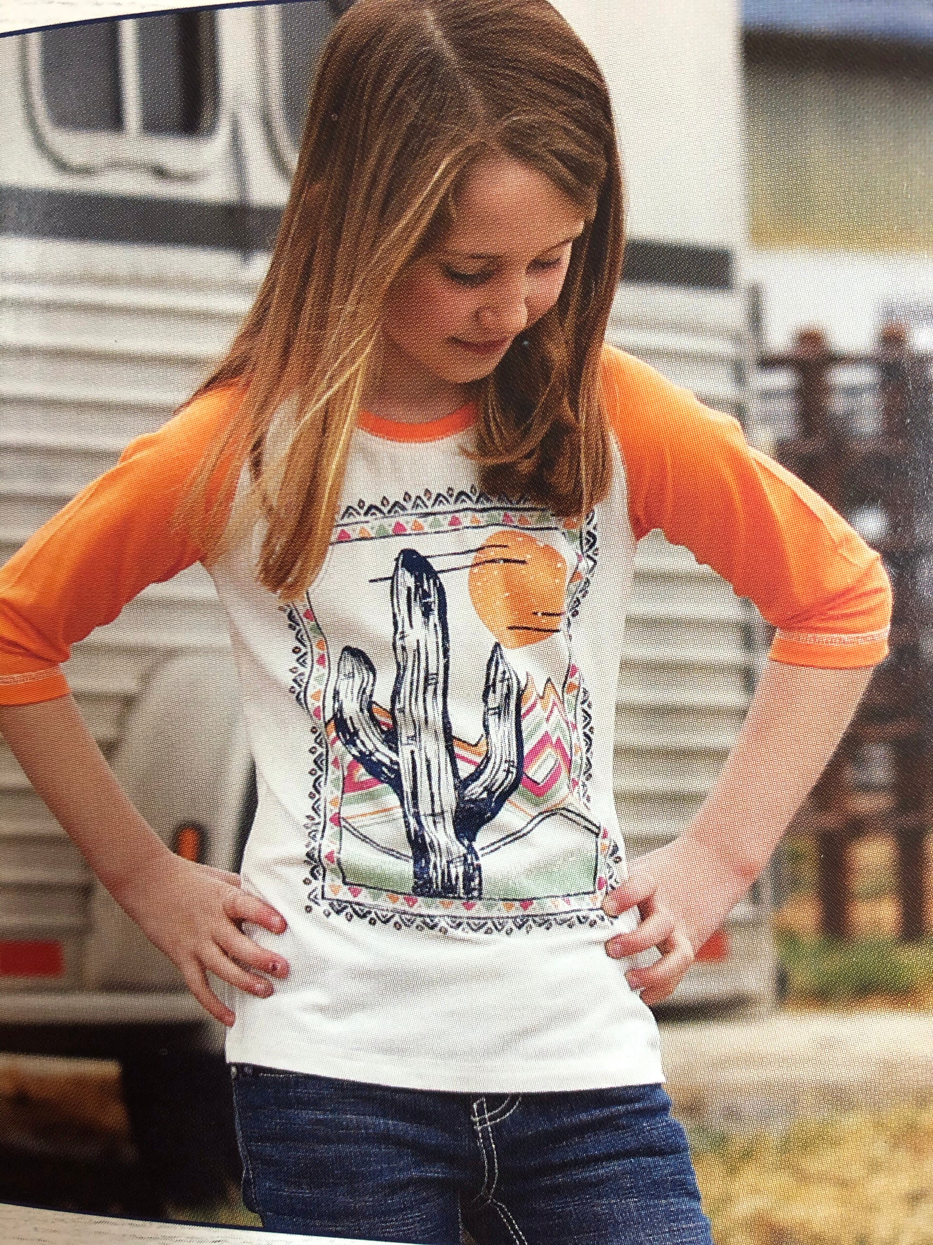 Cactus Sunset Girls Tee (0019)