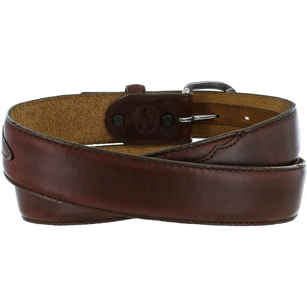 Justin Men's Classic Western Brown Leather Belt 53717