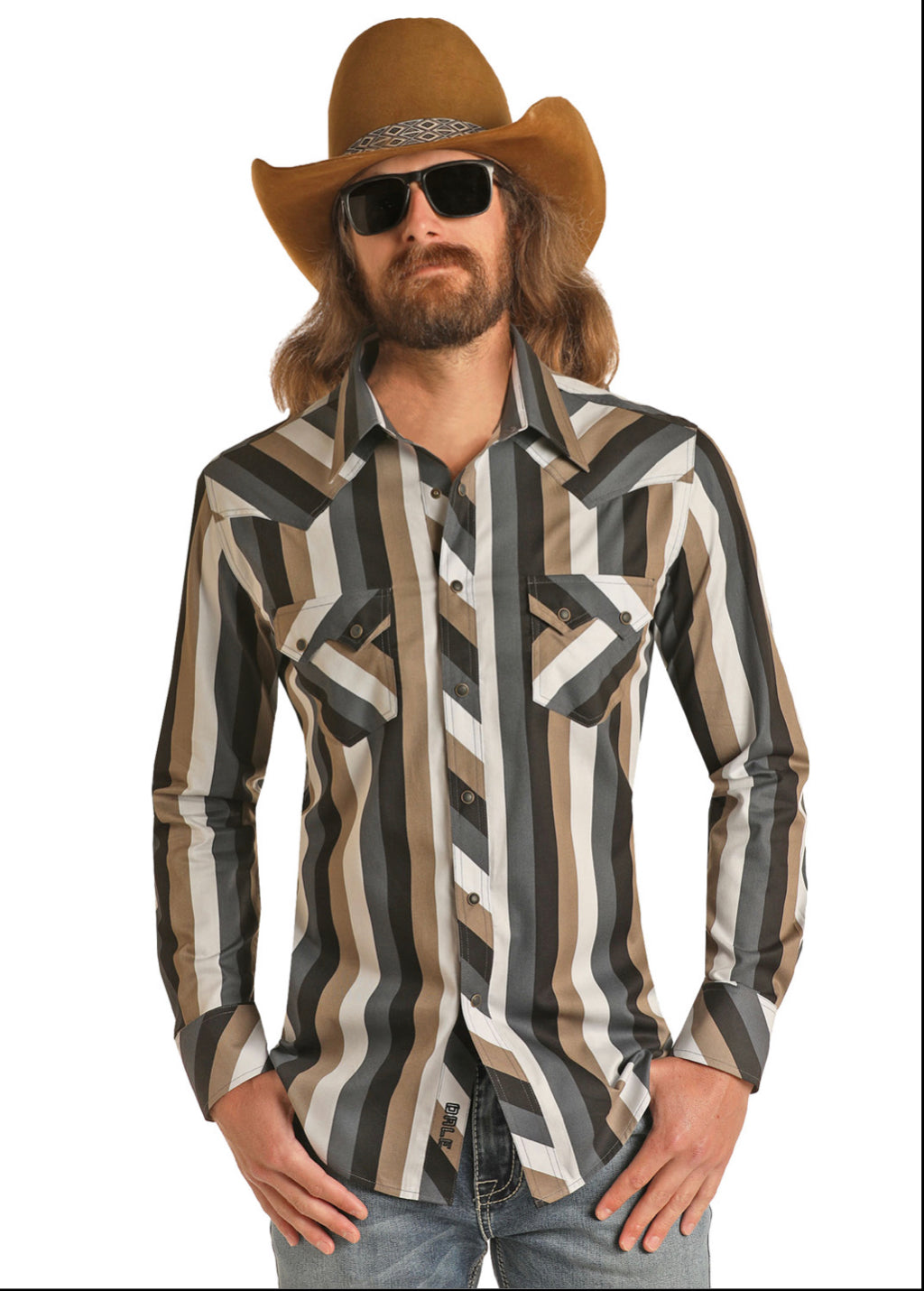 Rock & Roll Dale Brisby Taupe Shirt