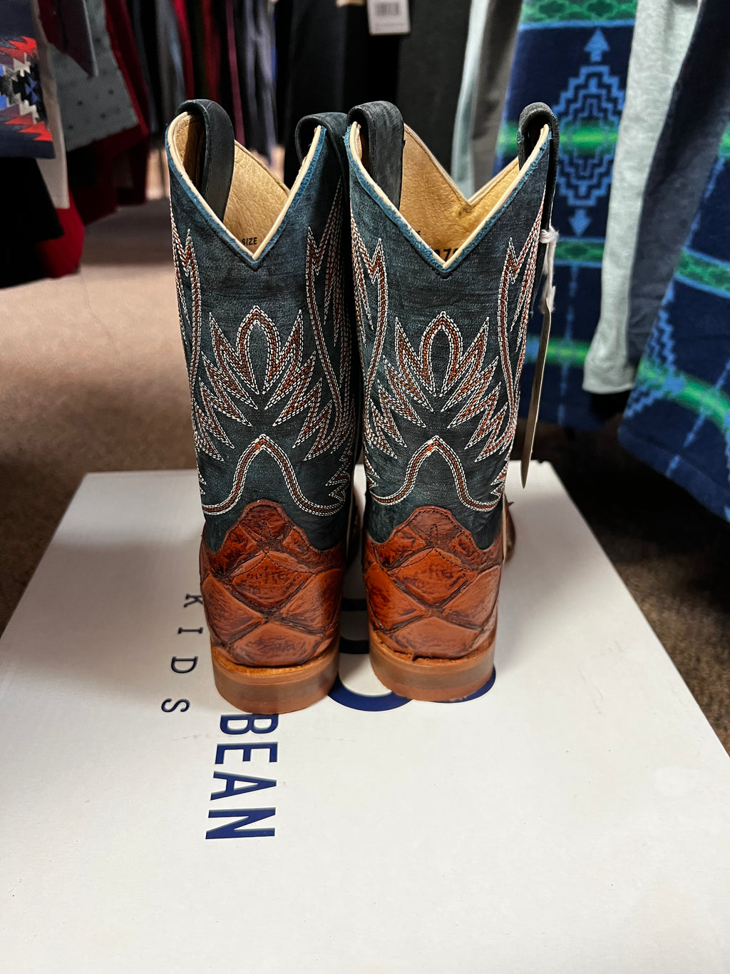 Anderson Bean Kids Cognac Filet Fo Fish Boots (K1823)