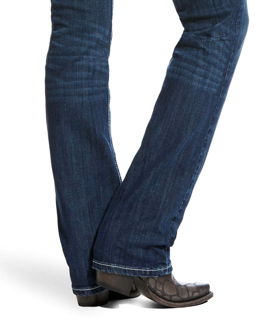 Ariat Women’s R.E.A.L. Mid Rise Stretch Ivy Stackable Straight Leg Jean (4300)