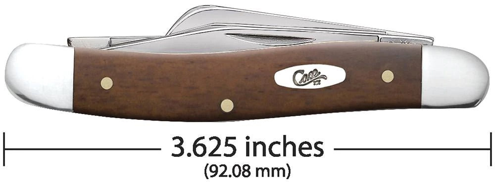 Case Smooth Chestnut Bone Medium Stockman (28701)
